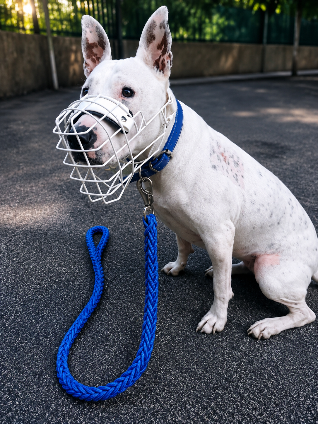 Muselière Chien - Cage colorée + biothane