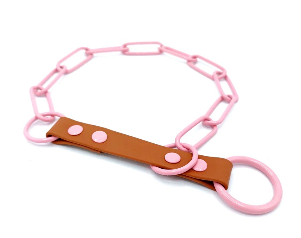 Collier à chaîne coloré - Martingale (Chaîne x Biothane)