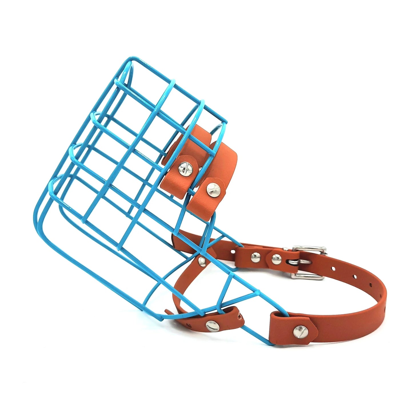 Muselière Chien - Cage colorée + biothane